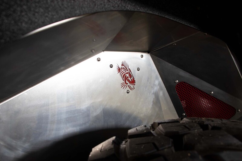 Jeep Wrangler Rear Inner Fenders - Fishbone Offroad - Aluminum - Raw - `18-`27